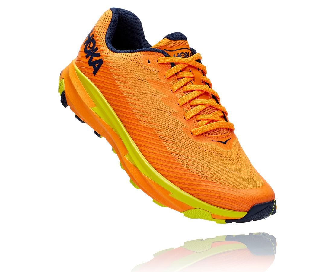 Hoka One One Torrent 2 Férfi Túracipő Világos Arany / Rózsaszín [NQSVD-8059]